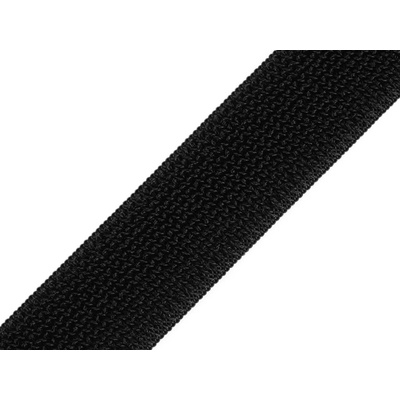 Suchý zip plyš šíře 26 mm elastický METRÁŽ - černá