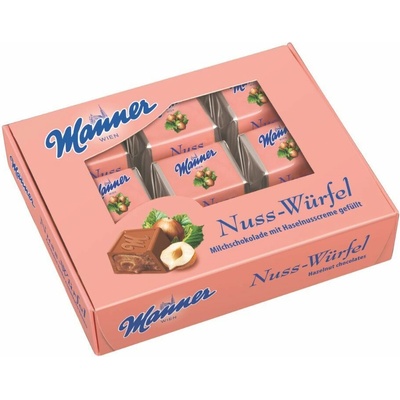 Manner Nuss-Würfel liesko-orieškové cukríky v tvare kocky 115 g