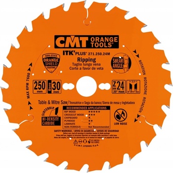 CMT ITK Ultra tenký kotúč univerzálny - D250x2,4 d30 Z42 HM C27125042M