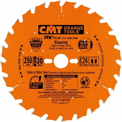CMT ITK Ultra tenký kotúč univerzálny - D250x2,4 d30 Z42 HM C27125042M