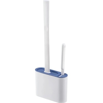 Pronett XJ5340 Silikónová kefa na WC 2 v 1 modrá