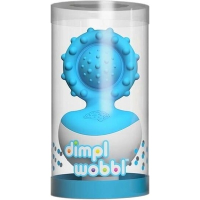Fat Brain Toys kousátko na prořezávání zoubků senzorický silikon modrá
