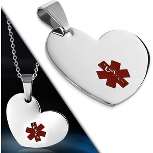 Talitha Висулка с медицински знак „Сърце