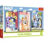 Trefl Детски пъзел Trefl от 3 x 50 части - Семейството на Блуи (34890) - baby
