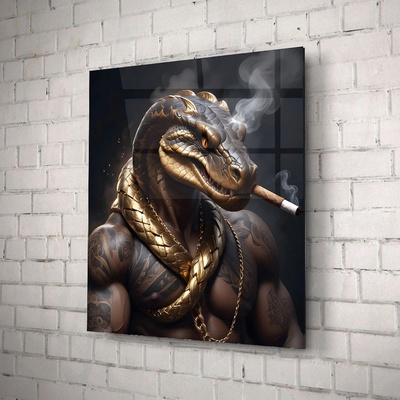Art gift Стъклено АРТ пано - Мистичната Змия