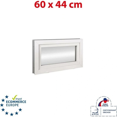 Okna Hned Plastové okno 600 x 440 mm bílé sklopné
