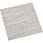 vidaXL Самозалепващи дъски за настилка Светлосив и бял 30, 5 x 30, 5 см (42046366)
