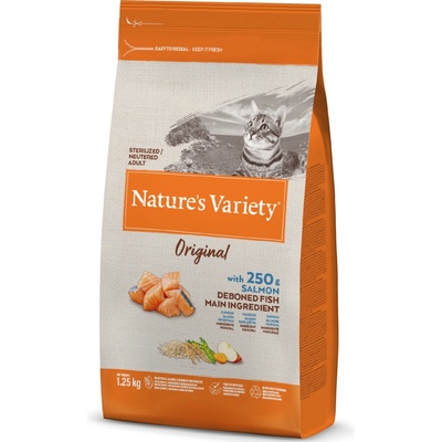 Nature's Variety original pro kastrované kočky s lososem 1,25 kg