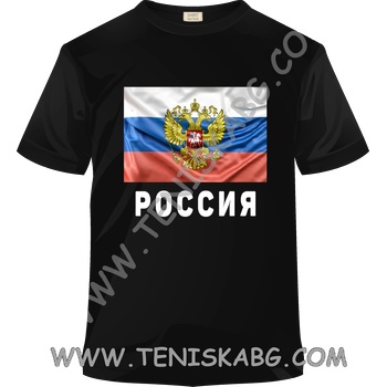 Fruit of the Loom Тениска - Русия знаме 1