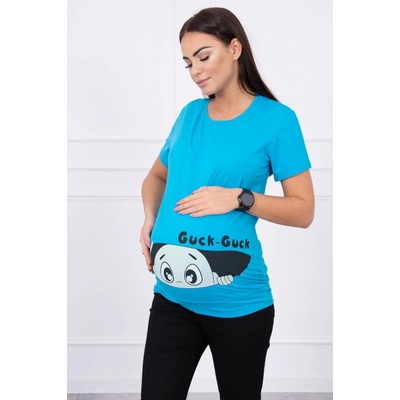 Těhotenská blůza Guck tyrkysová – Zboží Dáma