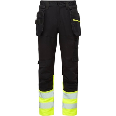 Portwest dx457 hi-vis craft / Работен панталон с отразяваща талия и свалящ се калъф - hv жълт uk 38/eu 54 (dx457ybr38)
