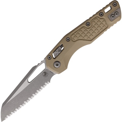 Microtech MSI S/E APOCALYPTIC FULL SERRATE FRAG G-10 TAN 210-12APFRGTTA