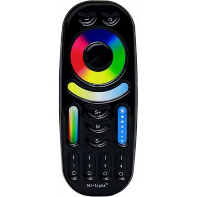 MiBoxer FUT092-B Dálkový Ovladač pro LED pásky RGB/CCT, 4 zóny, černý, 2.4G