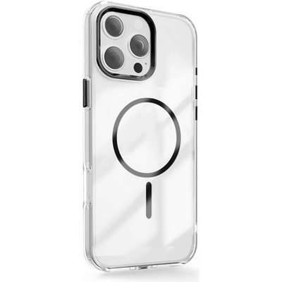 Gigapack iPhone 16 Pro Max GIGAPACK Силиконов протектор за телефон с пластмасов заден капак, ъгъл с въздушна възглавница, ЧЕРЕН GP-177261 (GP-177261)