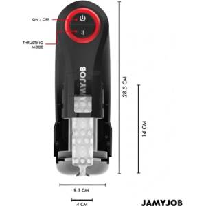 Jamyjob - gravity автоматичен вагина мастурбатор 5 тласкащи режима и звуков ефект