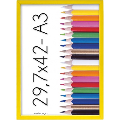 Tradag Rámeček Polaris žlutý 29,7x42 - A3 – Zboží Živě