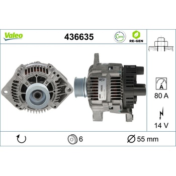 Alternátor VALEO 436635