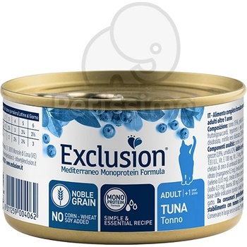 Exclusion Mediterraneo Monoprotein Formula Adult Cat консерва - риба тон 85 г
