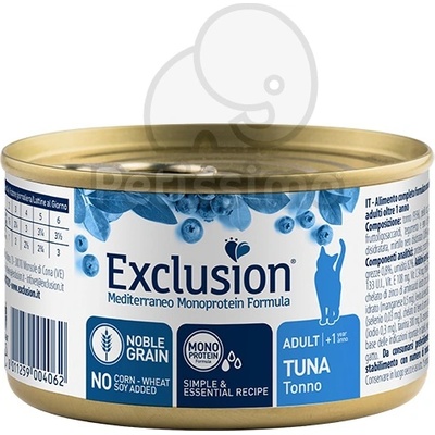 Exclusion Mediterraneo Monoprotein Formula Adult Cat консерва - риба тон 85 г