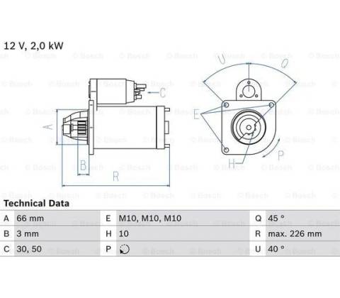 BOSCH Štartér 0986029090