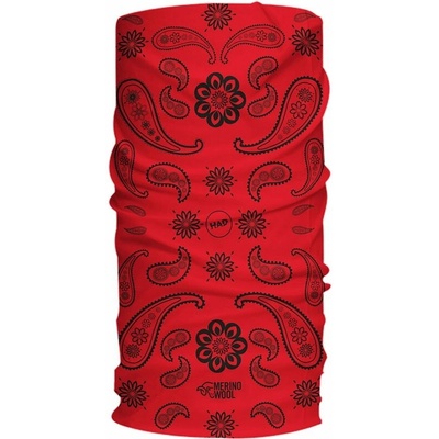 H.A.D. Merino India Paisley Red