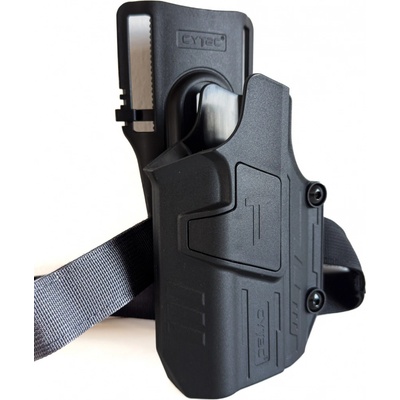 Cytac univerzálne pištoľ svietidlo Mega-Fit znížená platforma pravá čierna