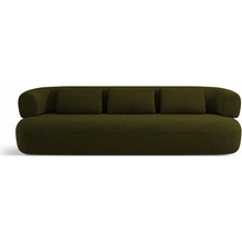 Micadoni Home Zelená pohovka z textílie bouclé 226 cm Jenny