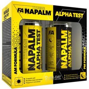 FA Nutrition Xtreme Napalm Alpha Test | AM & PM Formula [120 + 120 Таблетки]