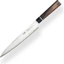 Suncraft Plátkovací nůž Slice/Sashimi VG-10 Black Damascus 210 mm