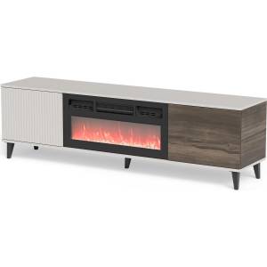 Bogdan Furniture Europe TV шкаф с камина Мебели Богдан BM-Random Rtv-K180, Кашмир/Орех