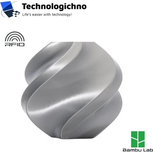 Bambu Lab PLA Silk+ Bambu Silver Refil No Spool (A06-D1-1.75-1000-SPLFREE)
