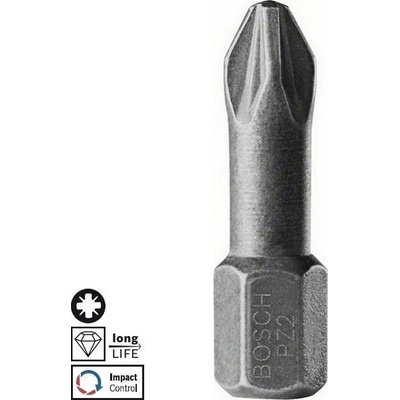 Skrutkovací bit Bosch Diamond Impact PZ3, L 25 mm - 2608522045