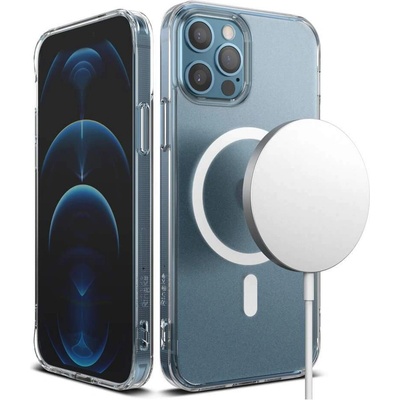 Ringke Fusion Magnetic Case - хибриден кейс с висока степен на защита с MagSafe за iPhone 12 Pro Max (прозрачен-мат)