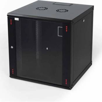 Gunko Wall network cabinet, 450 mm depth, black, Elegant wall (ELGW 12U 6045 BL 111)