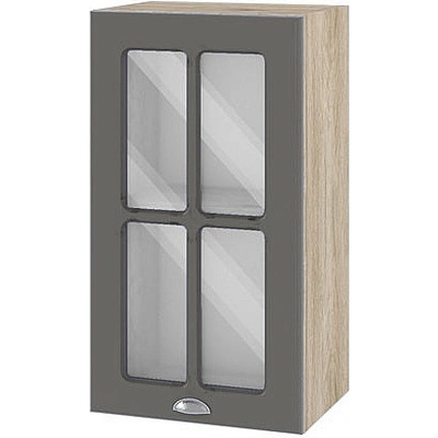 ИРИМ Горен кухненски шкаф Сити АРФ-Цимент мат-06-102 40 см