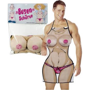 Image 1 of Престилка за готвене с плюшени гърди - Boobs Apron (ORION02174)