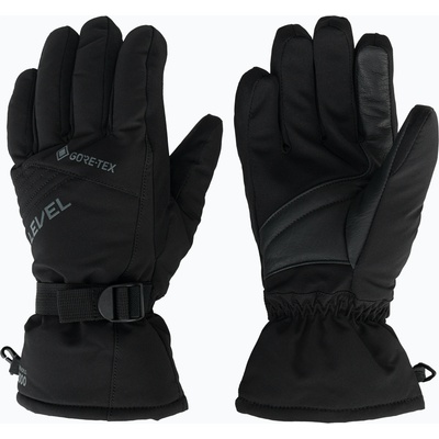 Level Мъжки скиорски ръкавици Level Freelander Gore-Tex black