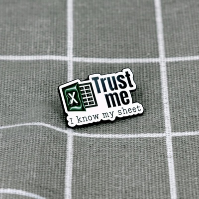 Pinarna Excel Trust me I know my sheet Věř mi, znám svou tabulku