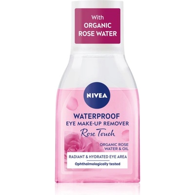 Nivea Rose Touch двуфазен лосион за грим за очи 100ml