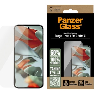 Panzer Стъклен протектор PanzerGlass за Google Pixel 10 Pro XL, 9 Pro XL, UWF, Antibacterial, Прозрачен