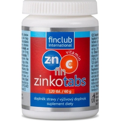 Finclub Zinkotabs zinek + vitamín C 120 tablet – Hledejceny.cz