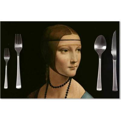 Sablio Prostírání Dáma s hranostajem - Leonardo da Vinci 40x30cm