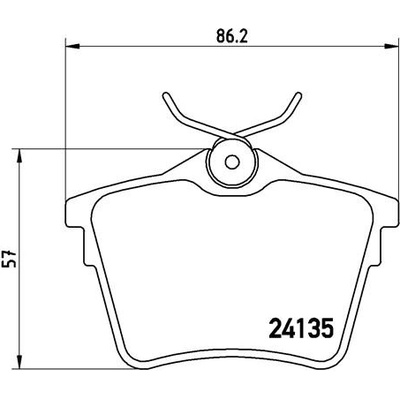 BREMBO Sada brzdových platničiek kotúčovej brzdy P61079