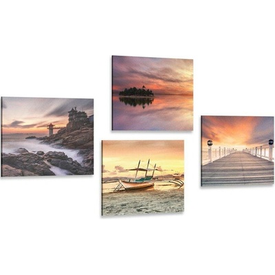 Set obrazů ráj na zemi - 4x 40x40