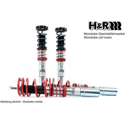 H&R Monotube výškově stavitelný podvozek pro Volkswagen Golf VIII (CD) 5-dvéř., GTD, GTI, GTI Clubsport, 2WD, 2020- zatížení PN do 1000 kg, s průměrem uchycení př. tlumiče 55 mm, s víceprv. ZN