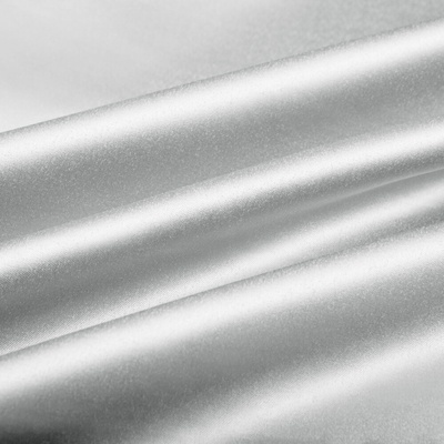 Látka polyesterový satén LUX-011 Strieborná - šírka 150 cm