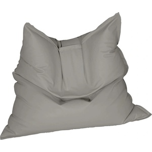 PUFRELAX Пуф, Голяма възглавница, 350л. , Magic Pillow - Teteron Grey, Перящ се калъф, За открито, Пълнеж от Полистиролни перли, 8292 (PUF-G-MP-TEX-GRE) - topmall