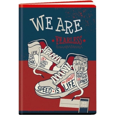 Argus Linkovaný školní sešit s okrajem 444 We Are Fearless A4