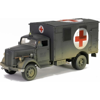 Forces of Valor Unimax Kfz.305 Opel Blitz Ambulance German Army w/ Driver Figure 1:32