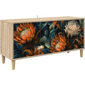 vidaXL ТВ шкаф LOCHEM 102 x 33 x 50 см Сонома Инженерна дървесина (8007070)
